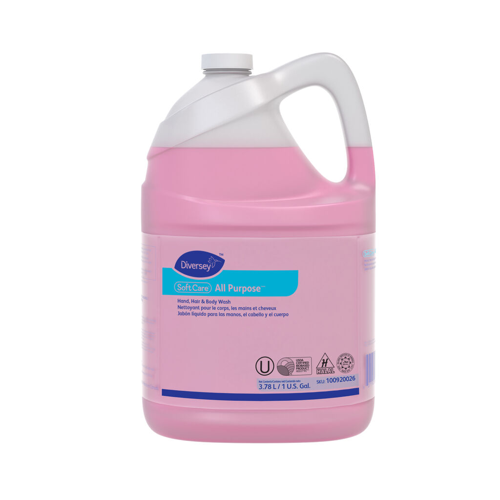 Soft Care®  All Purpose(TM) Hand, Hair & Body, 1gal, 4/CT - Lave-main, cheveux et corps